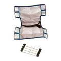 Aqua Creek F-036RSS 38 by 20 inch adult sling assembly with seat belt and rigid insert
