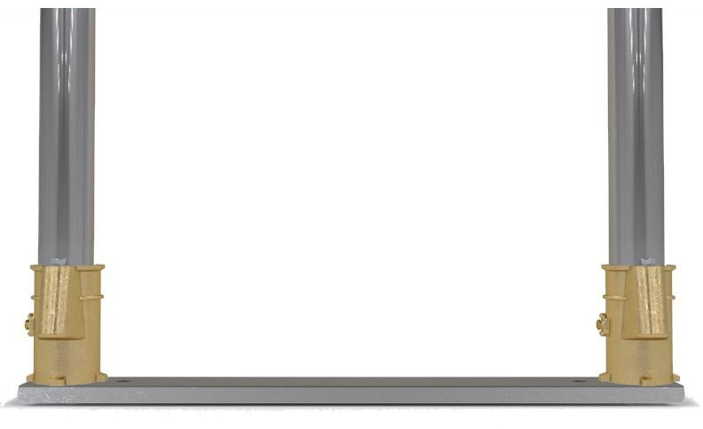 Perma-Cast PC-4020-BC bronze deck anchor channel with Hanover socket