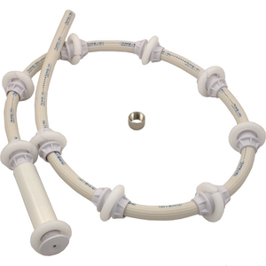Hayward AX5000RSHA white sweep hose with rollers and clamp for Phantom, Viio and Viper cleaners