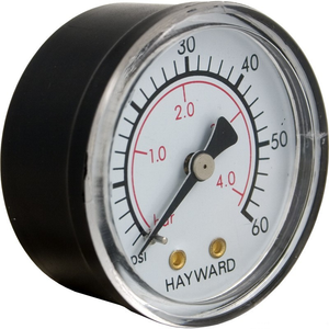 Hayward ECX27091 back mount pressure gauge for pool filters
