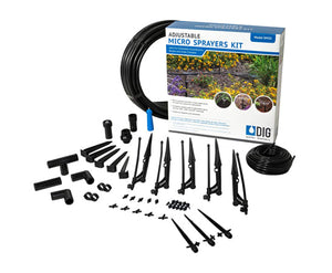 DIG SM50 adjustable micro sprayer kit with tubing and fittings