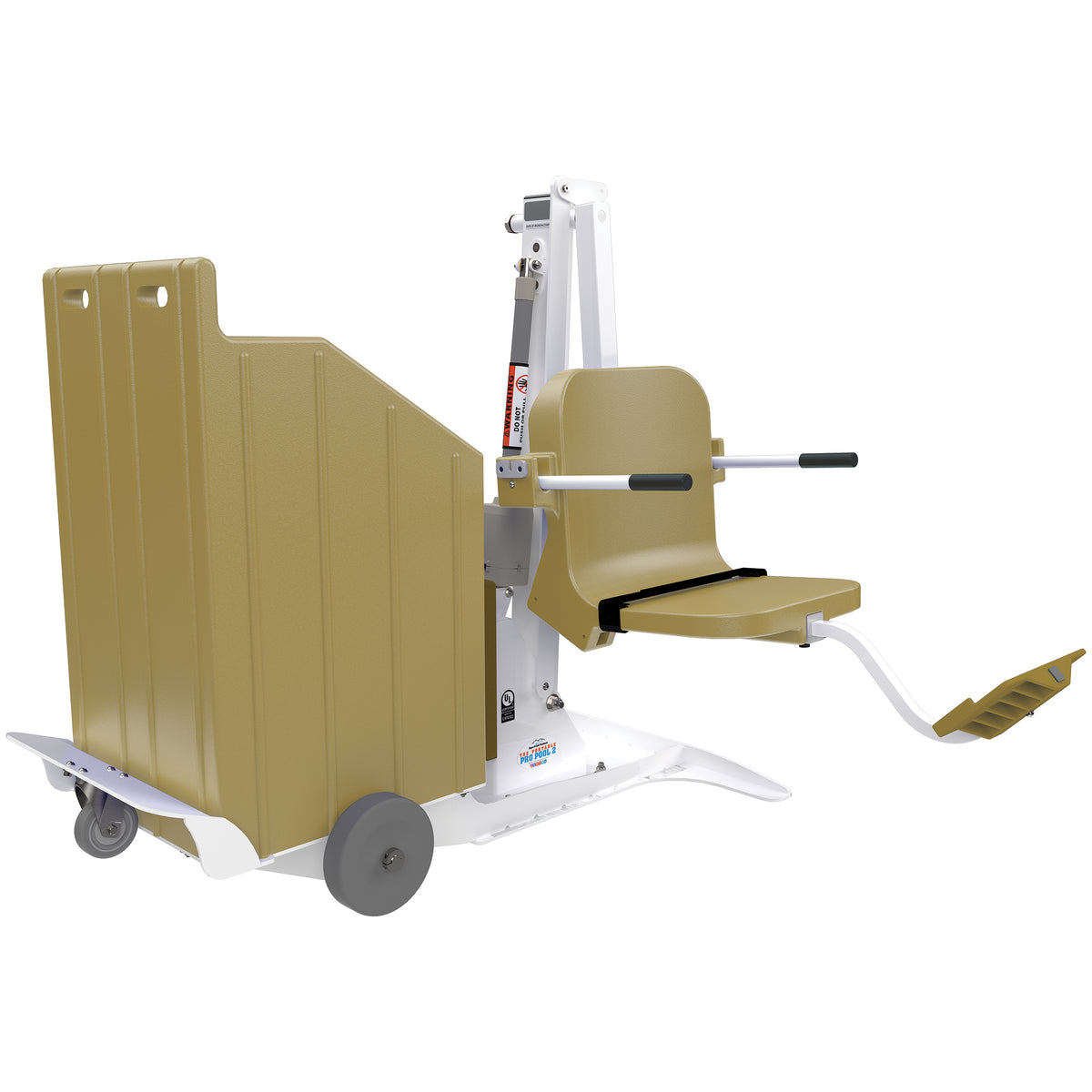 Aqua Creek Portable Pro Pool 2 F-PPP2-T white portable pool lift with tan