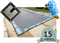 PoolTux King 20'x45' solid rectangle winter cover with 15 year warranty