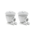 Hayward WG1154AVPAK2 deluxe dual suction outlet, 2 inch by 2 inch, for concrete pools