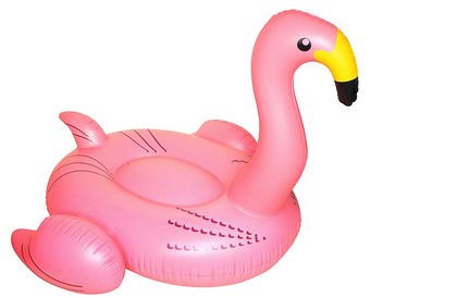 Swimline 90627 giant pink flamingo ride-on inflatable pool float