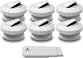 Aquamoto 25552-000-000 white slotted eyeball inlet jet, standard 1-1/2 inch thread