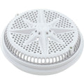 Pentair 500108 8 inch StarGuard main drain cover with long ring, white