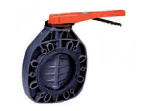 Fluidra USA 16711 6 inch PVC butterfly valve with EPDM seal and stainless steel shaft