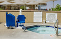 Aqua Creek Portable Pro Pool 2 F-PPP2 white portable pool lift with blue