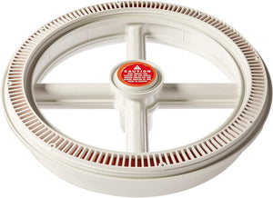 AquaStar FC101 20 inch Full Circle suction outlet cover with one-port sump, white