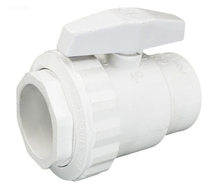 Hayward SP0722S Trimline 2-way PVC ball valve, 1-1/2 in. slip by slip, white