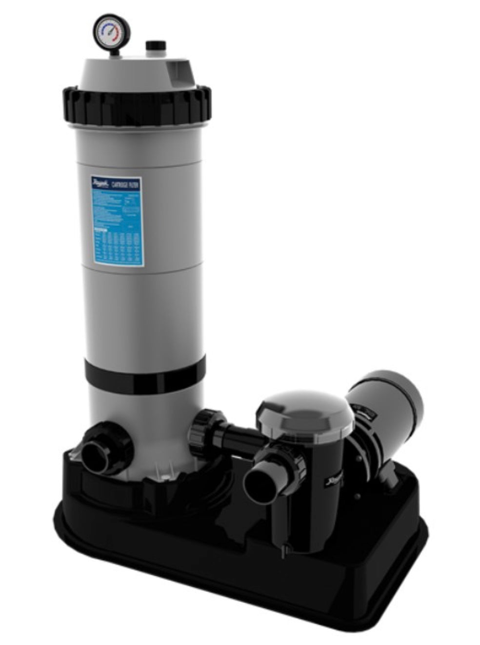 Raypak Protege RPCFP100 above ground cartridge filter system with 1 HP pump