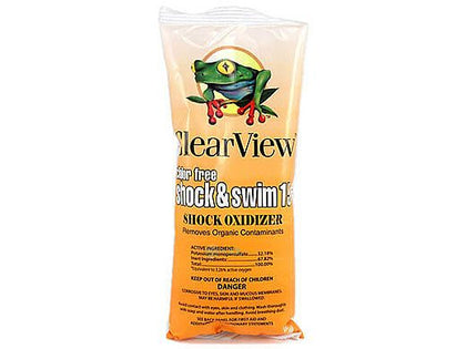 Clearview CVCF001 Chlor Free Shock and Swim 15 non-chlorine shock, 1 lb bag