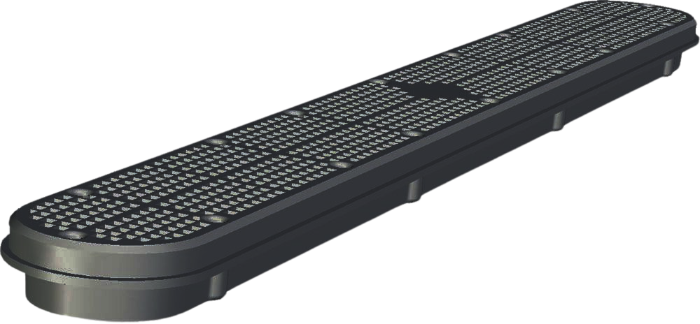 CMP 25506-324-100 black cover and frame for 32 inch channel main drain