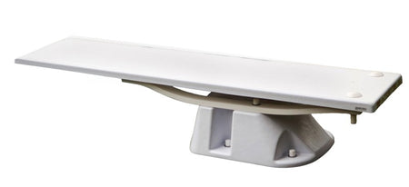 S.R. Smith 68-211-5962 6 ft Frontier III diving board with Salt Jump System stand, Radiant White