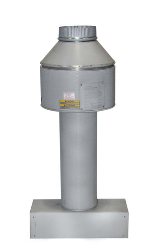 Raypak 014358 6 in. vent indoor stack top draft hood with adapter for 156 heaters