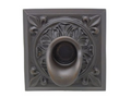 Black Oak Foundry square oak leaf scupper in oil rubbed bronze finish, part S61-ORB Square