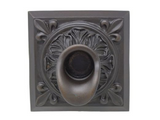 Black Oak Foundry square oak leaf scupper in oil rubbed bronze finish, part S61-ORB Square