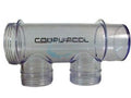 CompuPool JD363102Z clear electrode housing body for CPSC series salt chlorinators