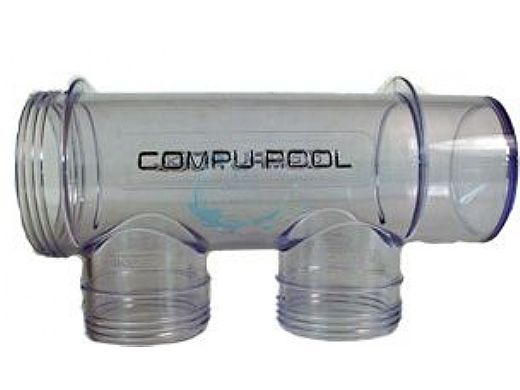 CompuPool JD363102Z clear electrode housing body for CPSC series salt chlorinators