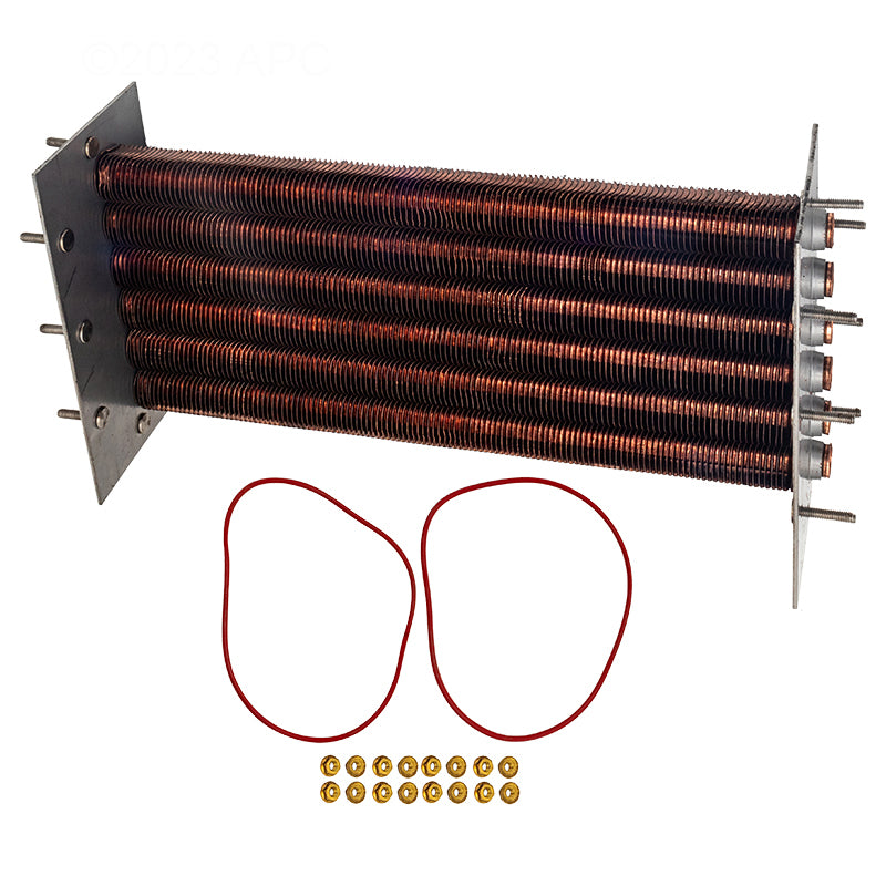 Raypak 014875F copper tube bundle for the model 156A pool heater