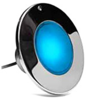 J&J Electronics 23009 ColorSplash XG-W 12V LED pool light fixture with polished face ring