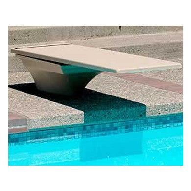S.R. Smith 70-209-7402 10 ft Flyte-Deck II diving board stand with jig, Radiant White