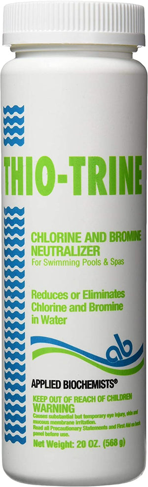 Applied Biochemists Thio-Trine chlorine neutralizer, 20 oz bottle, part 401115