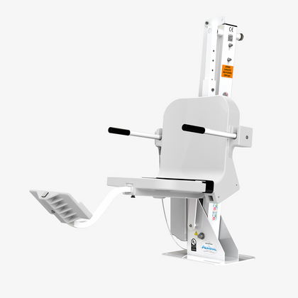 Aqua Creek Admiral ADA Pool Lift, 450 lb, No Anchor, White with White Seat, F-ADMRL-W
