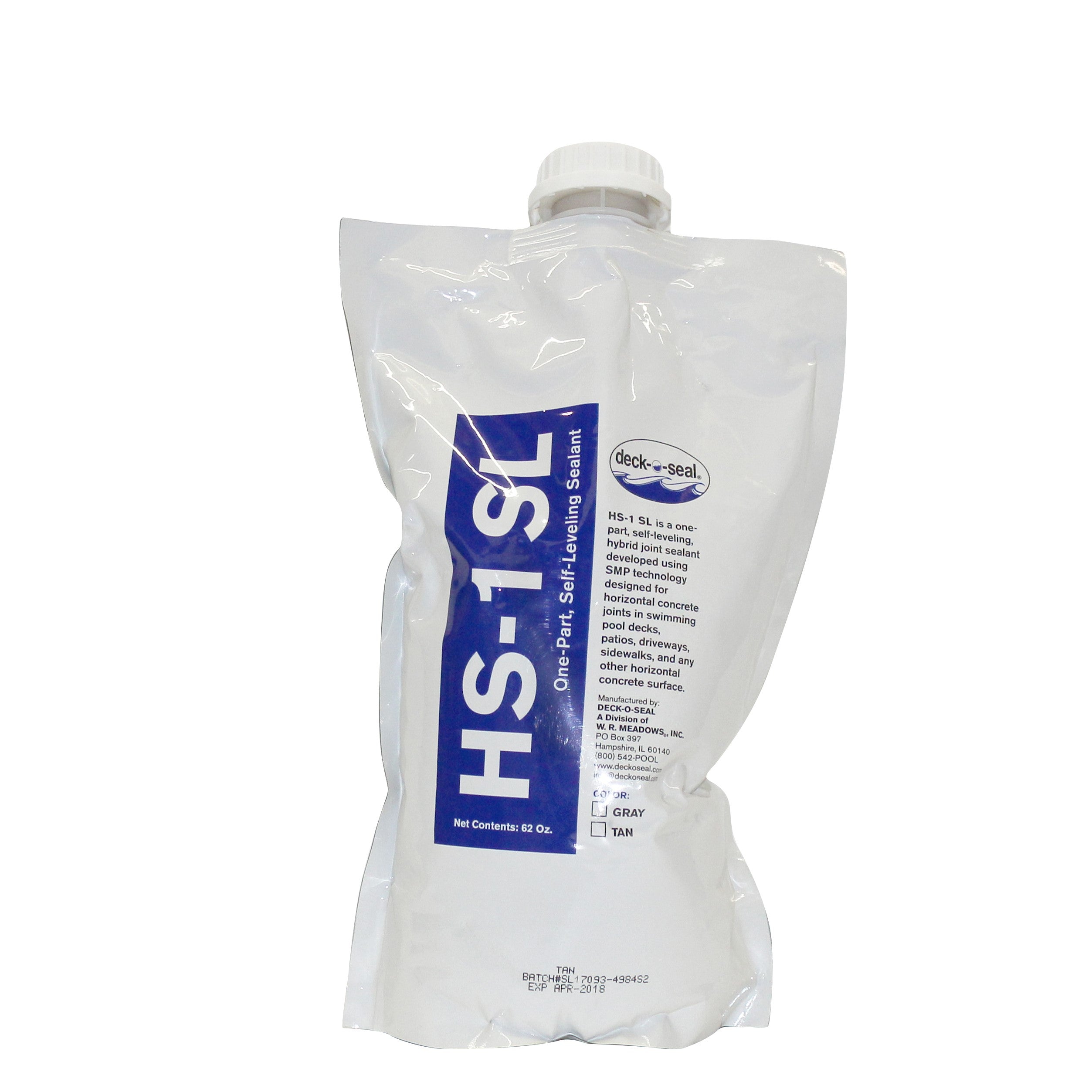 Deck-O-Seal 4708323 HS-1 SL self-leveling hybrid joint sealant, tan, 32 oz container