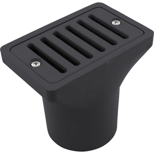 Waterway 640-2909-DKG gray 2 inch by 4 inch deck and gutter drain