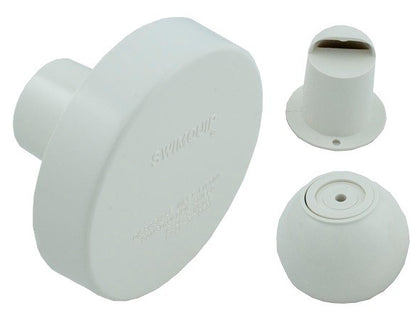 Sta-Rite 08428-0000 white 1-1/4 inch eyeball fitting for gunite pool returns