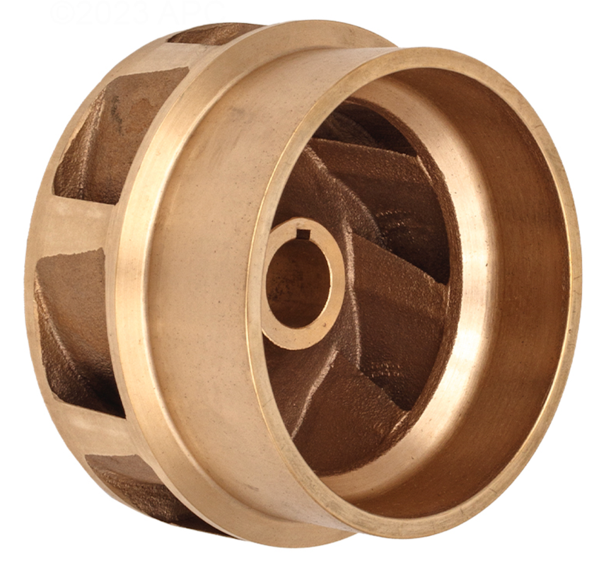 Pentair 070227 bronze closed face medium head impeller for 7.5 HP C Series commercial pumps