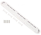 AquaStar 32CDFLFR101 32 inch white channel drain flat grate and frame