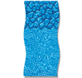 Swimline LI3054BSU Boulder Swirl unibead above ground pool liner, 30 ft round with 54 inch wall