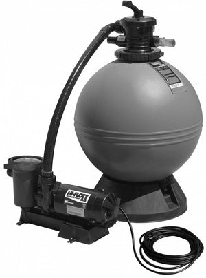 Waterway 522-5247-6S 22 inch Clearwater sand filter and two speed pump aboveground equipment system