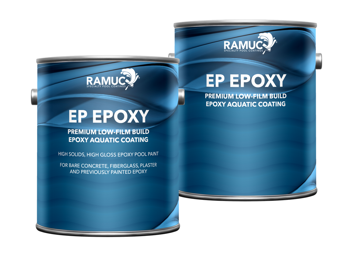Ramuc EP Epoxy pool coating, white, one gallon container