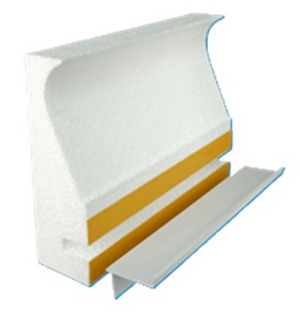 Stegmeier 9CF912 capstone form with tie wire and plumb strip