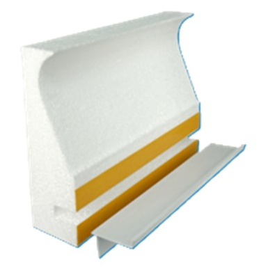 Stegmeier 9CF912 capstone form with tie wire and plumb strip