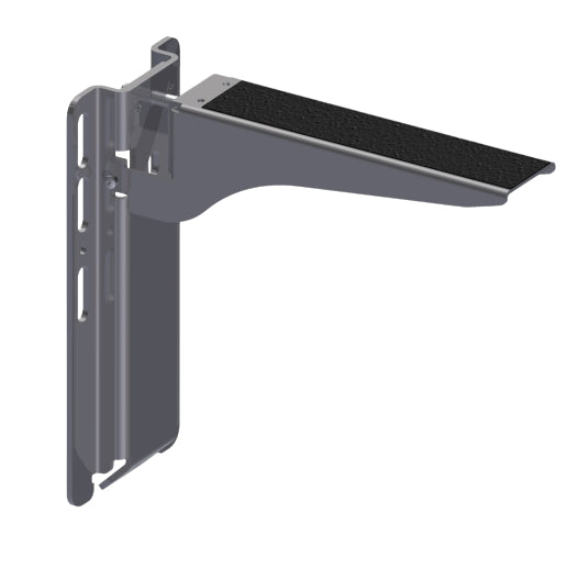 Coverstar A1932 13 in. stainless steel adjustable walk-on lid bracket with mounting base