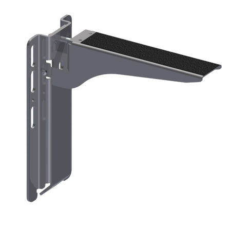 Coverstar A1932 13 in. stainless steel adjustable walk-on lid bracket with mounting base