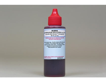 Taylor R-0004 phenol red #4 pH indicator solution in a 2 oz dropper bottle