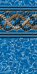 Swimline Mystri Gold unibead above ground pool liner, 15 by 30 foot oval, 54 inch wall