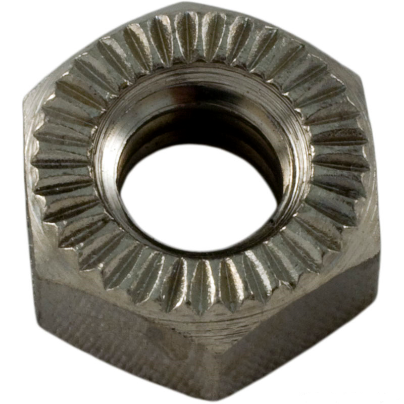 Pentair 98211400 brass plated stainless steel 1/4 inch-20 hex nut