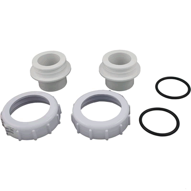 Pentair 271096 bulkhead union kit, 1-1/2 inch and 2 inch, white