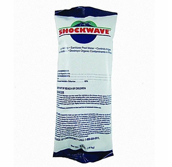 Shockwave 1 lb bag of 68% cal-hypo granular pool shock