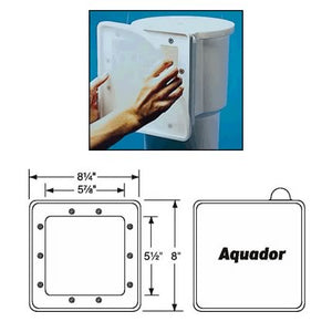 Aquador 1090 skimmer winterizing face plate and cover for Hayward SP1090