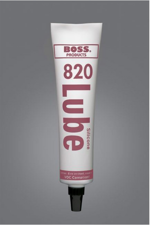 Boss 820 pool and spa silicone lube, 5.3 oz plastic tube, part 142325