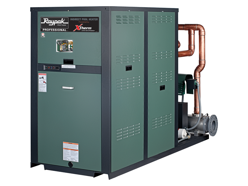 Raypak Xtherm P-1505A 1,500,000 BTU natural gas commercial pool heater
