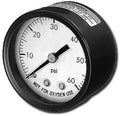 SuperPro 80960BU 2 in. back mount pressure gauge with indicator